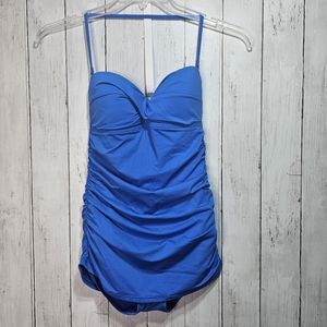 NWOT Tommy Bahama Women's Royal Blue One Piece Swimsuit Size 4 TUMMY CONTROL.